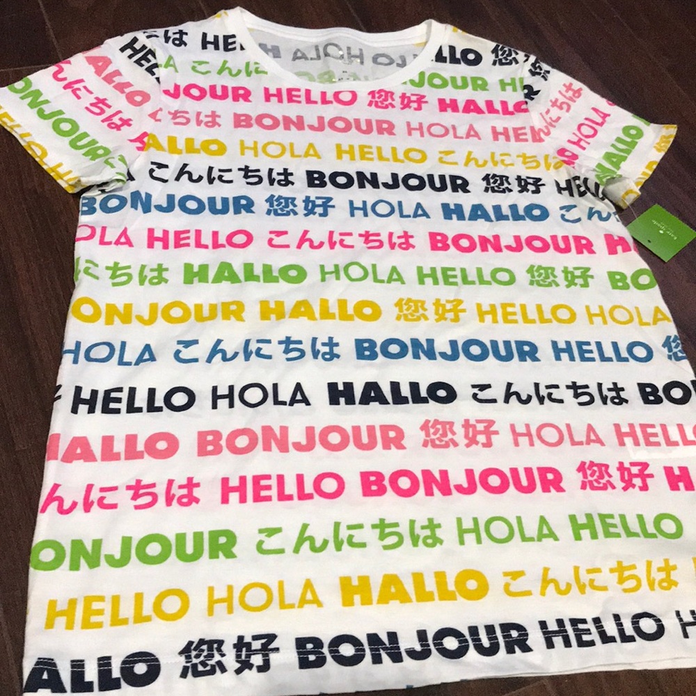 NWT Kate Spade Hello Tee - Picture 4 of 4